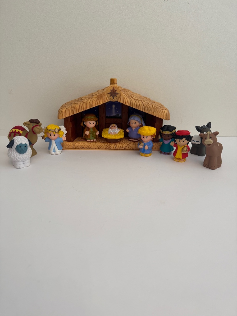 Fisher Price Little People Nativity Figures and Stable
